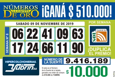 Los Números de Oro de LA GACETA
