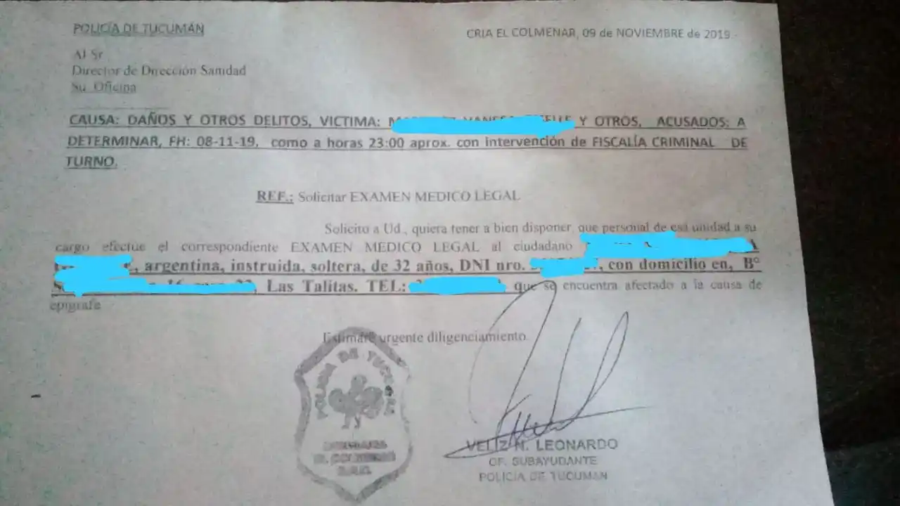 En la comisaría de El Colmenar pidieron que un médico revise a Martínez.