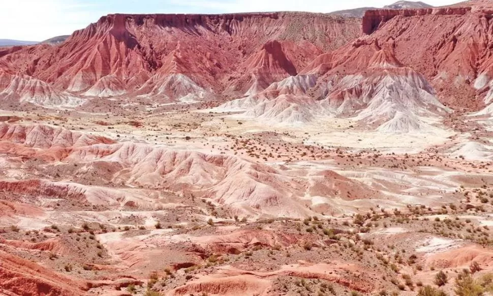 VALLE DE LA LUNA (o de Marte), donde las arcillas erosionadas por vientos y lluvias ponen color al desierto.
