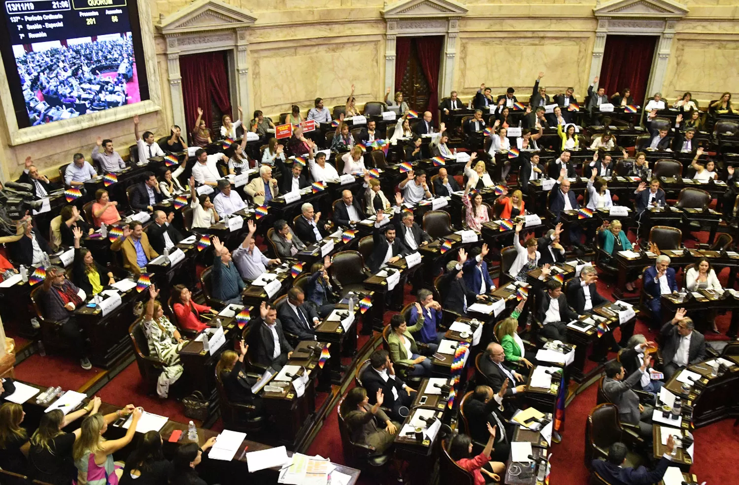 SESIÓN ESPECIAL. Diputados aprobó proyectos referidos a la situación institucional en Bolivia.
