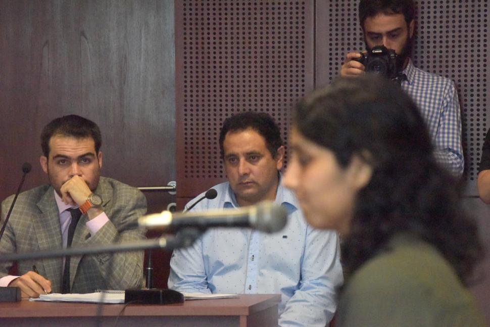 TESTIMONIO. Silvia Sandoval escucha una de las consultas que le realizó el fiscal de Cámara Carlos Sale. 