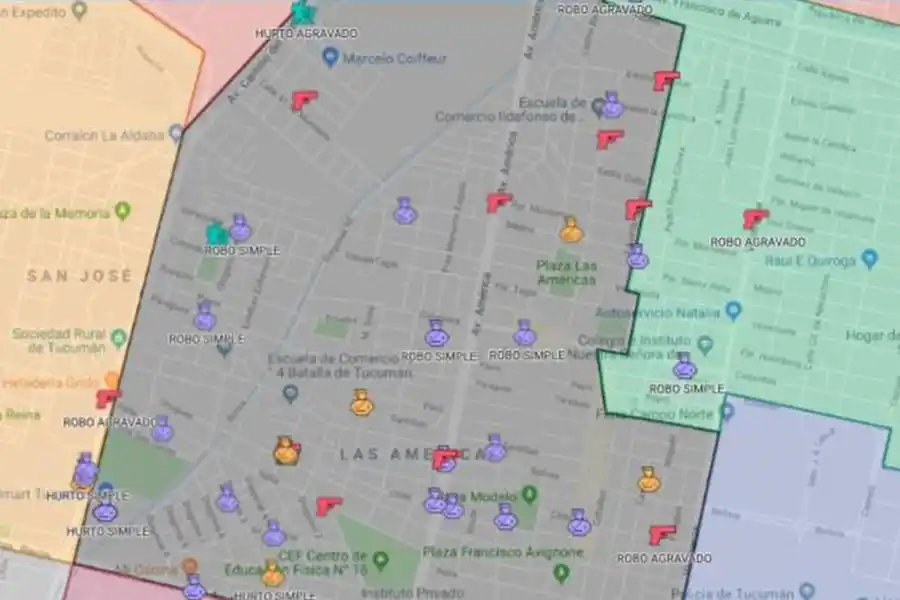 Una muestra del mapa.