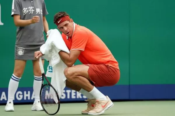 Por su lesión, Juan Del Potro canceló el partido de exhibición con Roger Federer