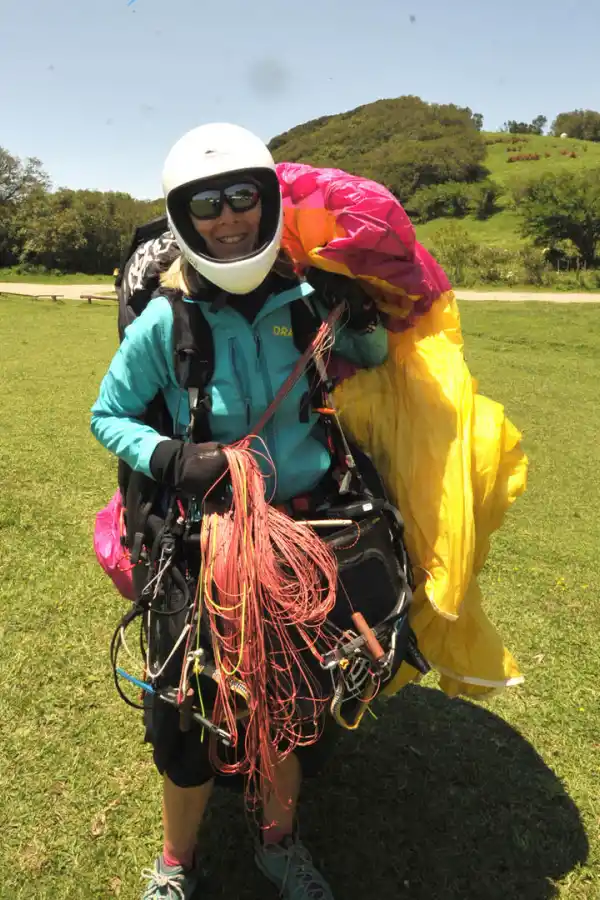 A VOLAR. Publicista de profesión, la española Maite lleva 30 años de vuelo.  