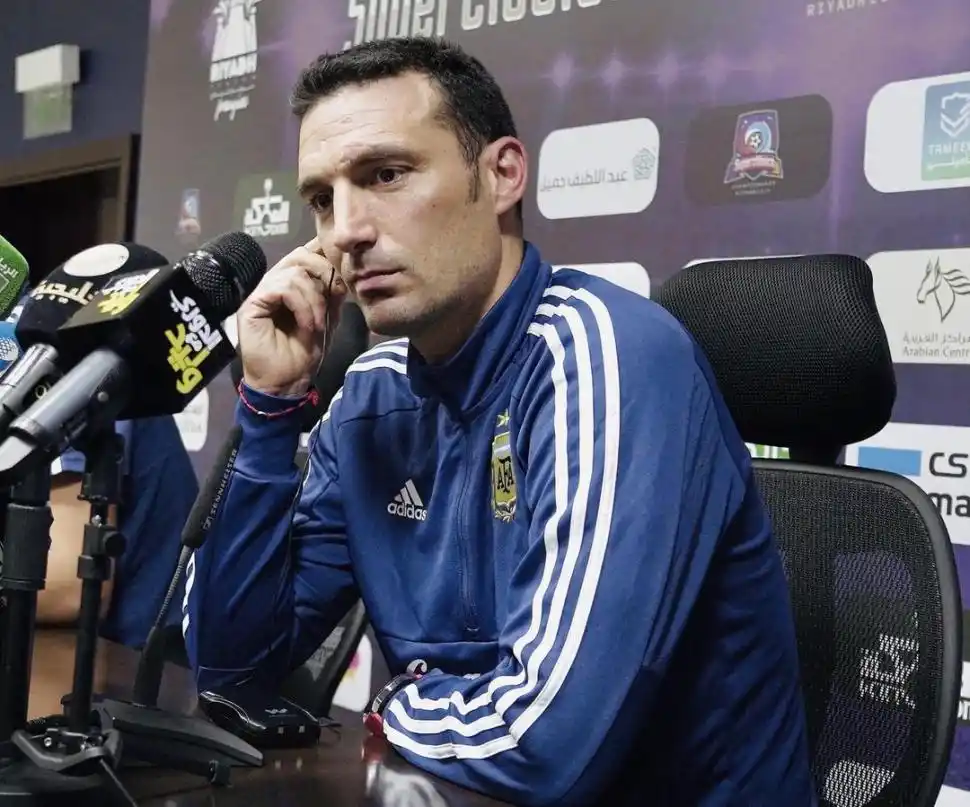 AL ATAQUE. Scaloni probará hoy con Messi, Agüero y Martínez. PRENSA AFA