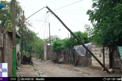 En Los Vázquez se volaron techos y hay decenas de casas sin luz