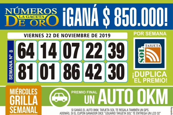 Los Números de Oro de LA GACETA