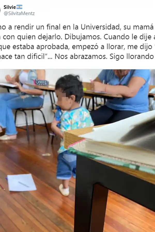 Fue a rendir con su bebé, aprobó y se largó a llorar: no sabés lo difícil que es para mí