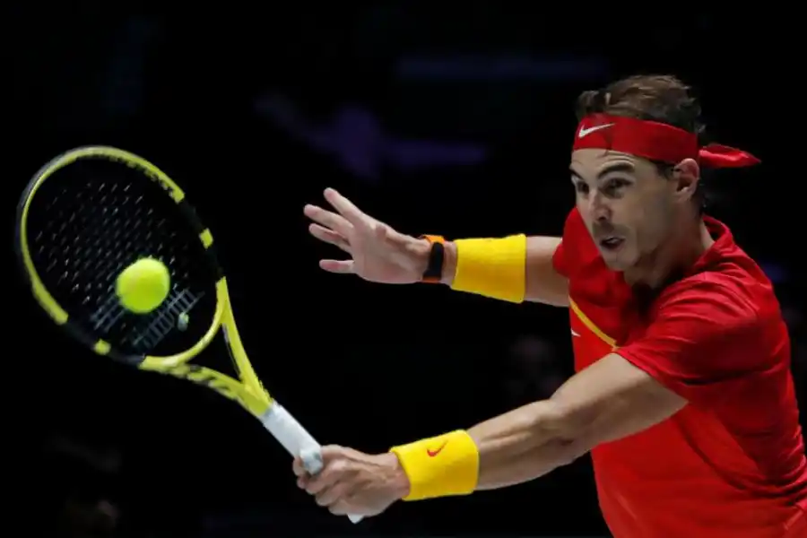 FUERTE. En cada gesto, Nadal hace honor a uno de sus apodos: “El Matador”. reuters 