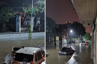 Las calles tucumanas se convirtieron en ríos y flotaron los autos