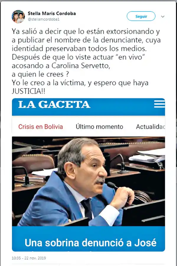 El mensaje de Stella Maris Córdoba