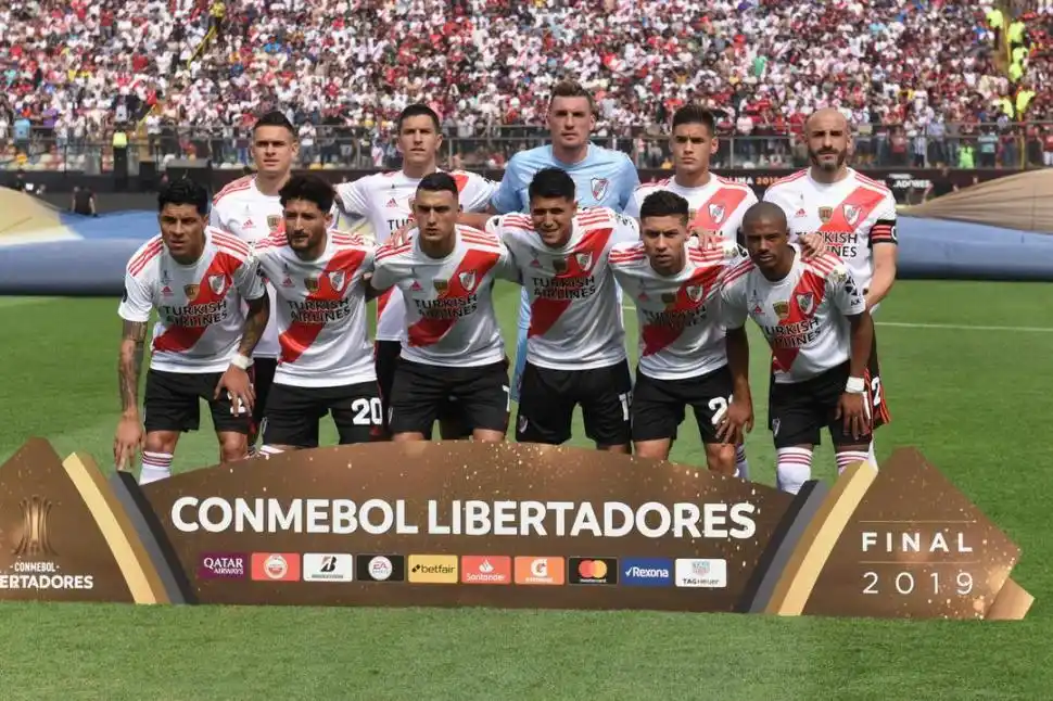CERCA DE LA GLORIA. Este equipo estuvo a pocos minutos de darle a River su quinta Copa Libertadores de América.   prensa river