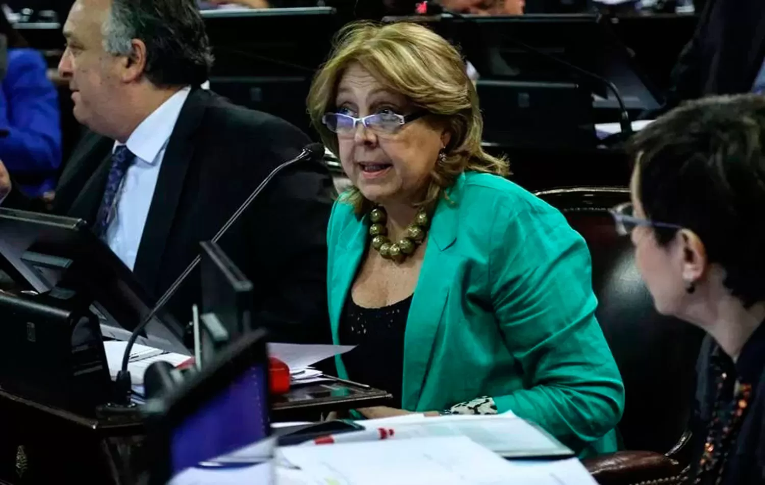 Norma Durango, en una sesión en el Senado.
