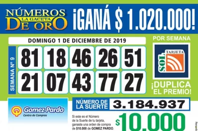 Los Números de Oro de LA GACETA