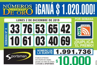 Los Números de Oro de LA GACETA