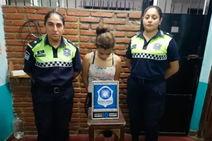 APREHENDIDA. La joven tiene 18 años.
