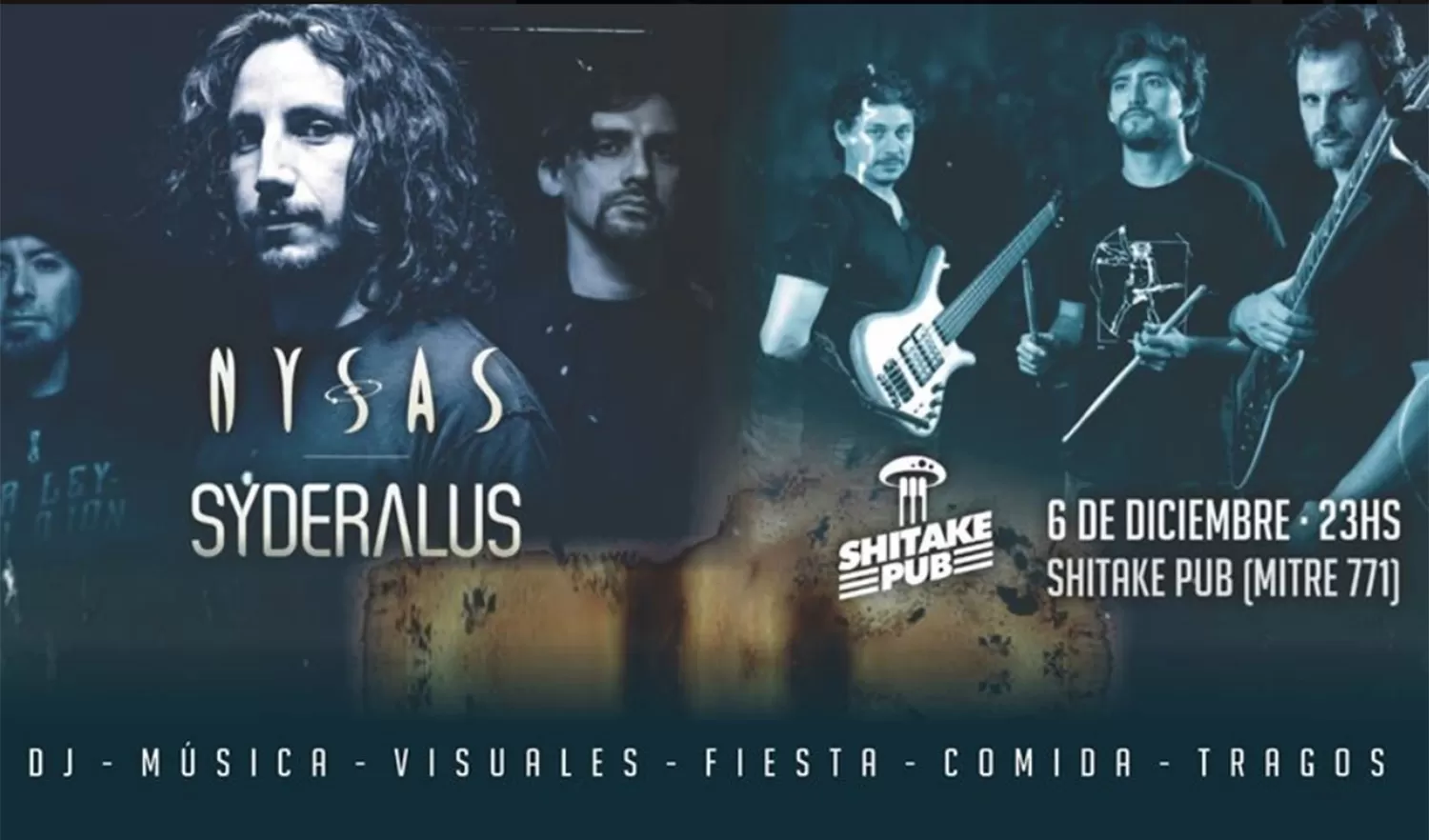 Dos bandas de rock: Syderalus y Nysas harán temas de sus discos