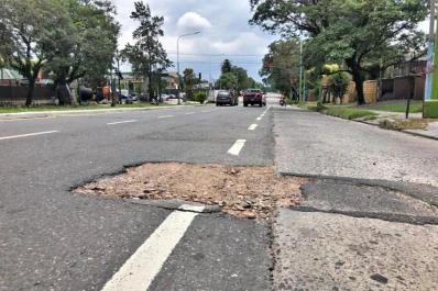 La Mate de Luna, con parches y baches cerca del Guillermina