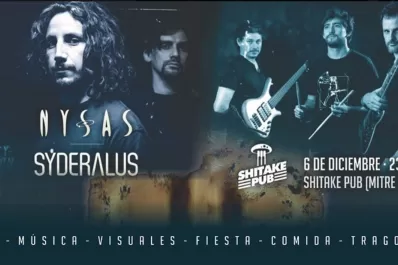 Dos bandas de rock: Syderalus y Nysas harán temas de sus discos
