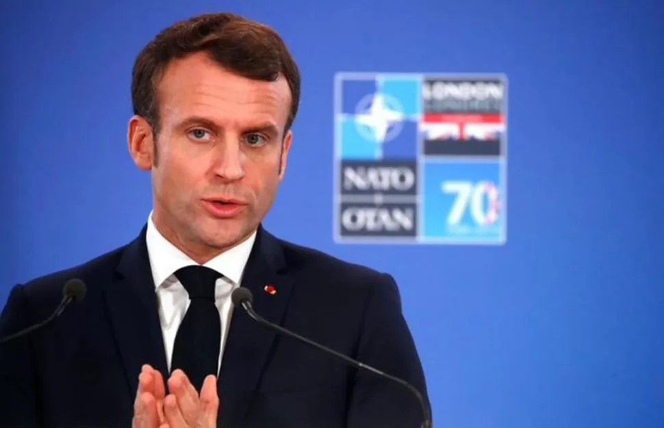 EN PROBLEMAS. El presidente francés, Emmanuel Macron, firmó el comunicado. Reuters