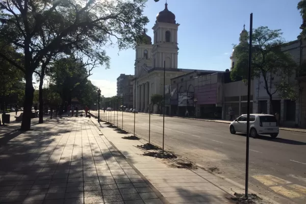 Plaza Independencia: comenzaron los trabajos para embellecer el paseo