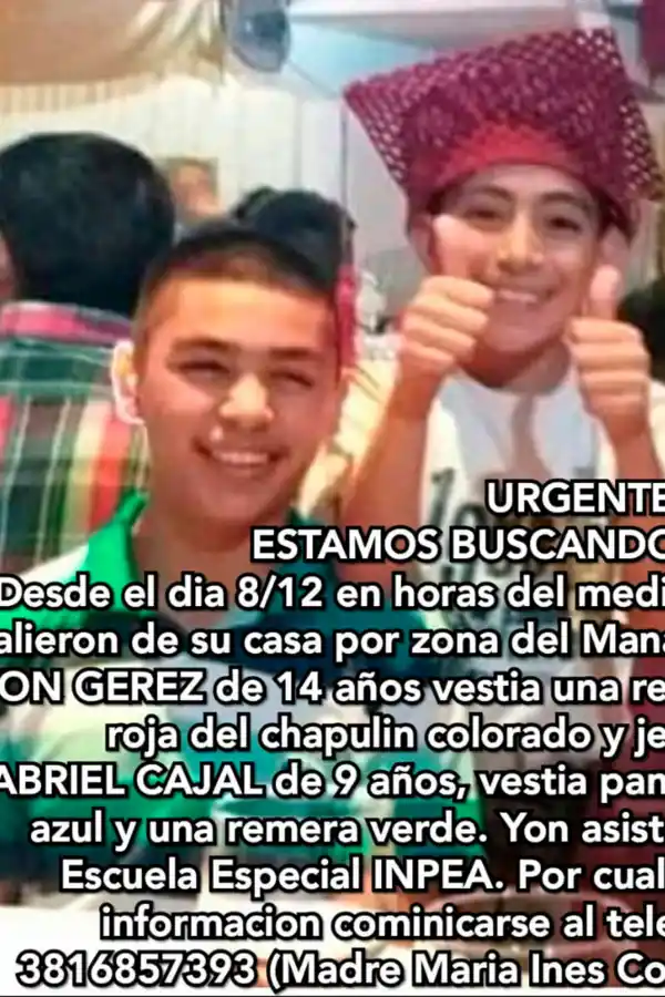 Dos hermanitos salieron a comprar verduras y no volvieron más