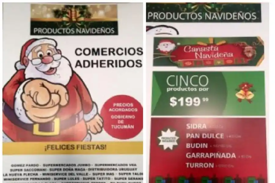 Lanzaron la canasta navideña en Tucumán, que costará $199,99 y tendrá cinco productos