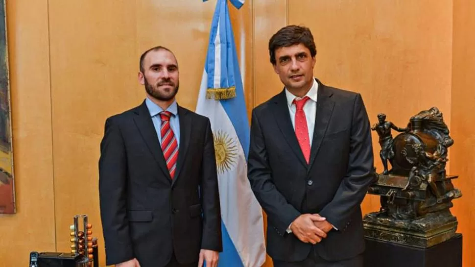 TRANSICIÓN EXPRES. Lacunza recibió al designado ministro de Economía, Martín Guzmán. CEDOC