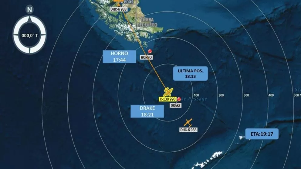 Declaran siniestrado a un avión militar chileno desaparecido cuando volaba a hacia la Antártida