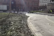 Así quedó la Plaza de Mayo luego de la asunción de Alberto Fernández