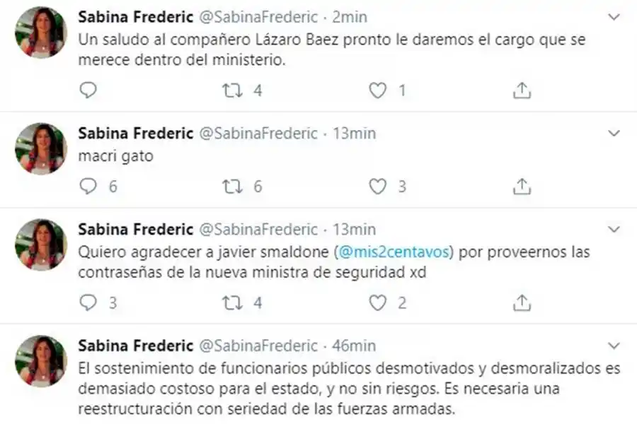 A un día de haber asumido, hackearon la cuenta de Twitter de la ministra de Seguridad