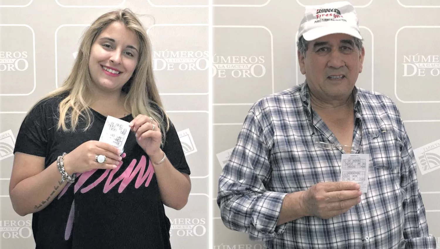 GANADORES. Lucía Corrales y Julio Frías compartieron el precio.