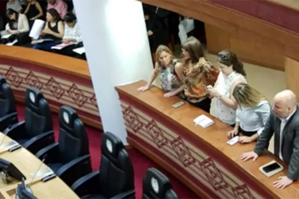 La hija del capitán Viola irrumpió durante un homenaje a su padre en la Legislatura