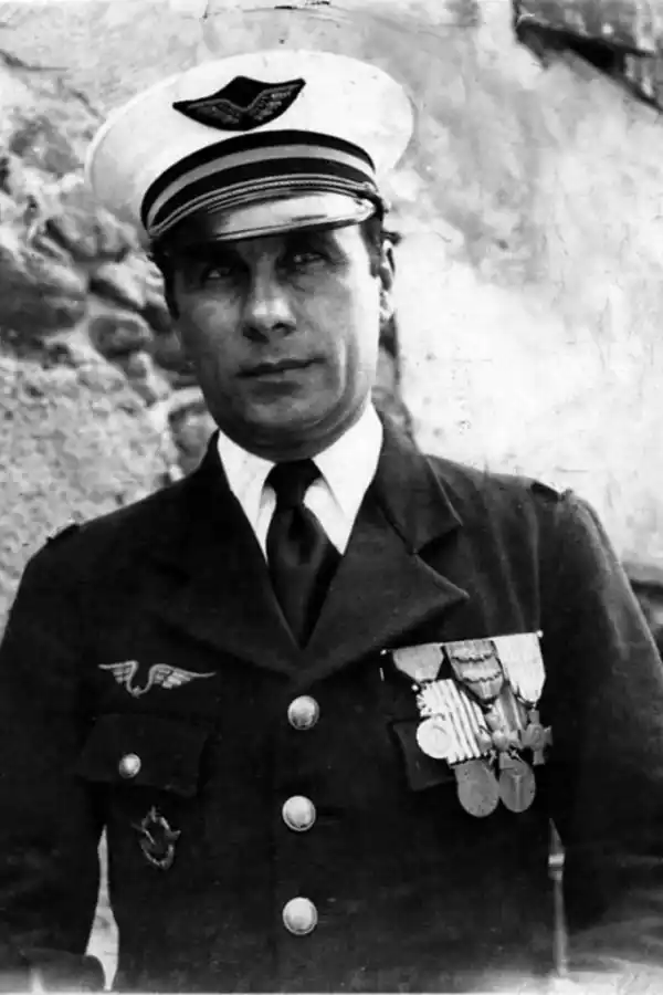PILOTO FRANCÉS. George Sariotte participó en la I y II Guerra Mundial. 