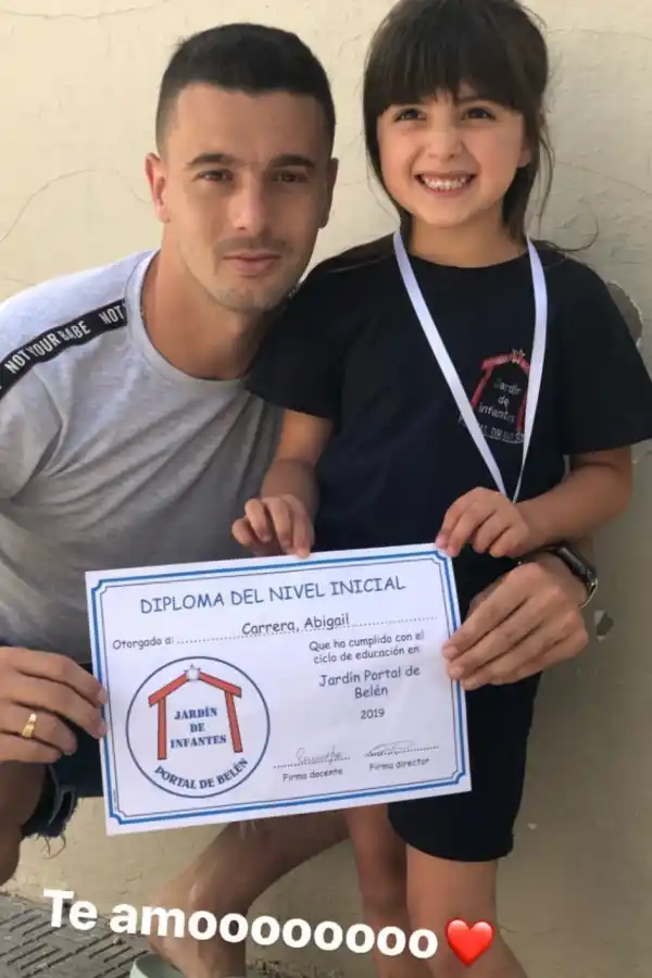 Ramiro Carrera viajó a Buenos Aires para estar con la familia.