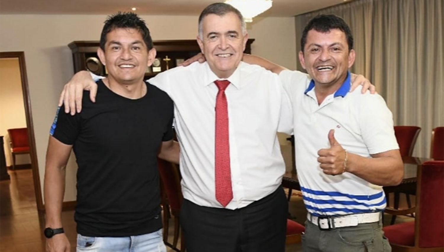 Mientras define su futuro en Colón, Pulguita Rodríguez se reunió con Jaldo
