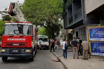 Un incendio generó temor en un edificio de Lavalle al 300