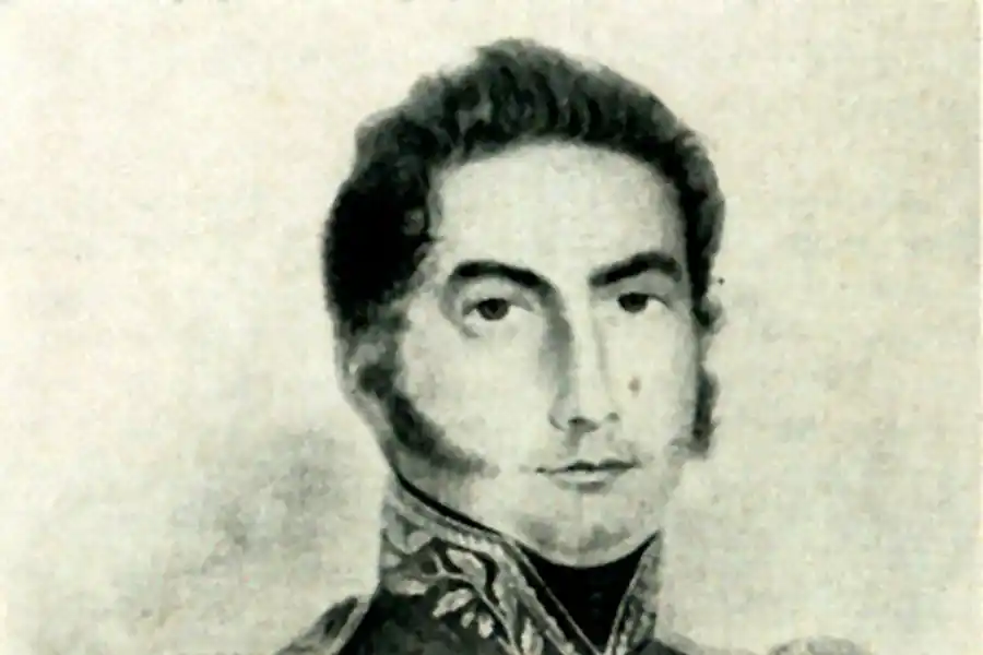 EL JOVEN OFICIAL. Paz tenía este aspecto cuando fue herido en Venta y Media.