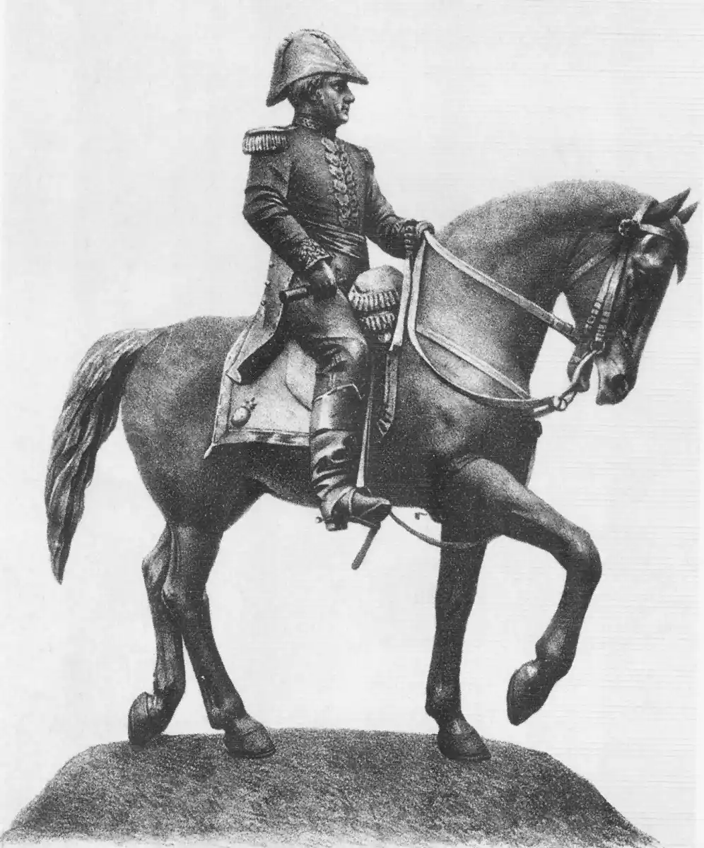 LA ESTATUA. Figura ecuestre del célebre general, en su provincia natal de Córdoba.