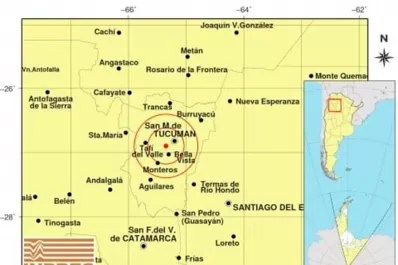 ¿Sentiste el temblor en Tucumán? Fue de 4.7° en la escala Richter