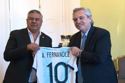 Copa América 2020: Alberto Fernández recibió a Tapia y a Domínguez