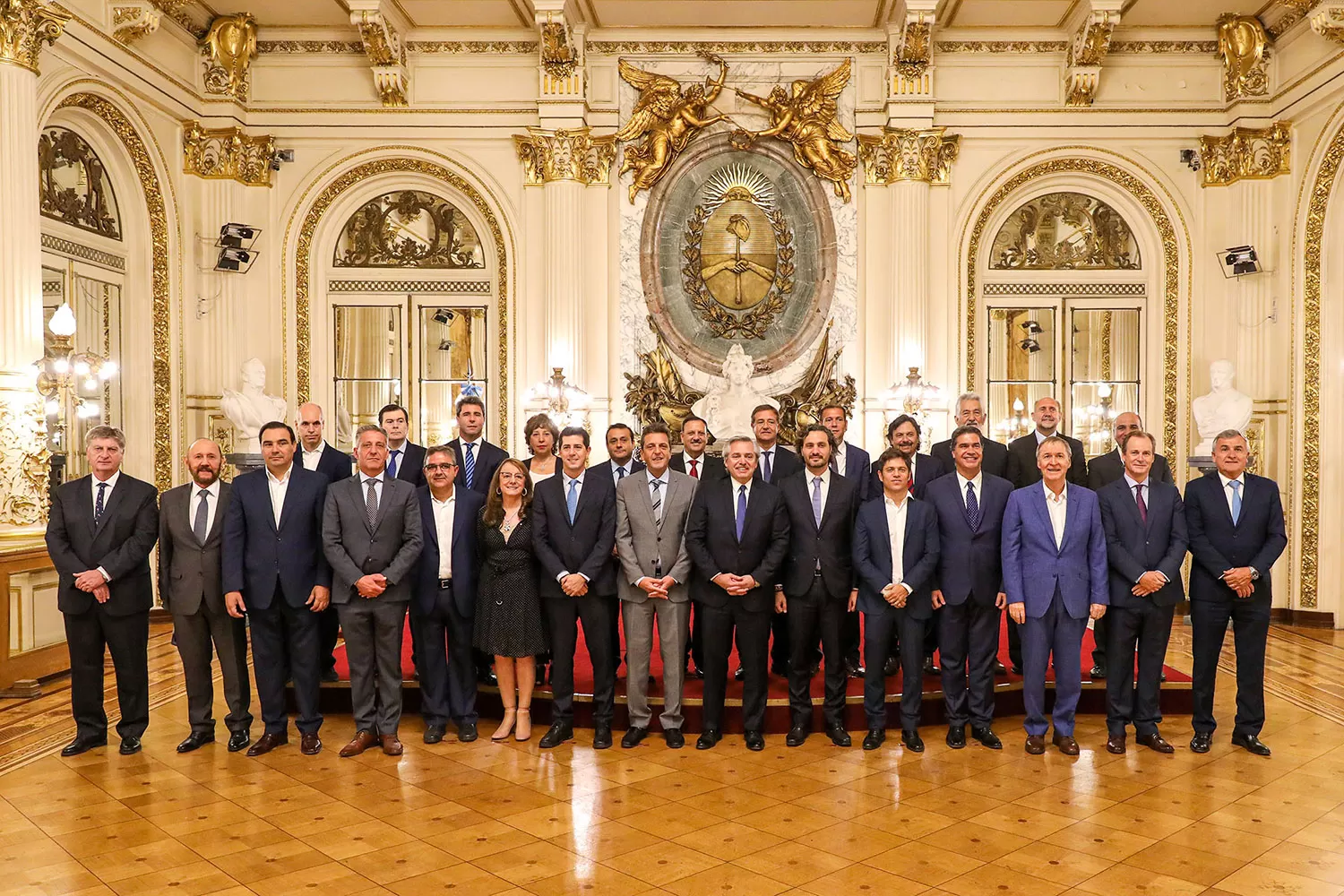LA FOTO. Fernández se reunió con los gobernadores en la Casa Rosada. TÉLAM