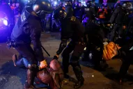 12 personas heridas y una detenida tras disturbios en las cercanías del Camp Nou