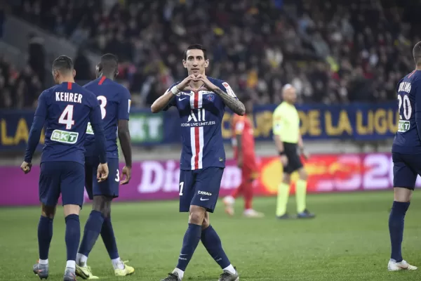 Di María anotó en la goleada por 4-1 del PSG sobre Le Mans, por la Copa de la Liga