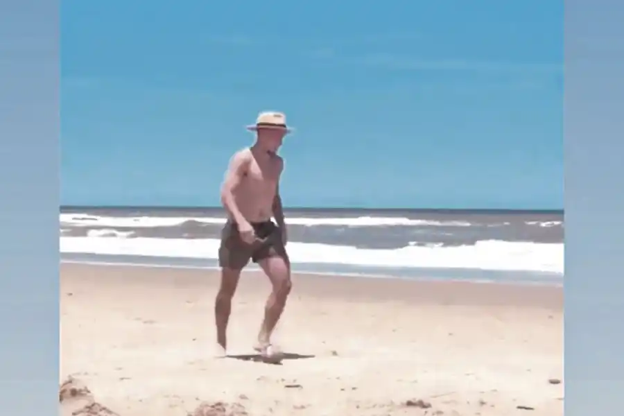 Los jugadores de San Martín cargan pilas en la playa