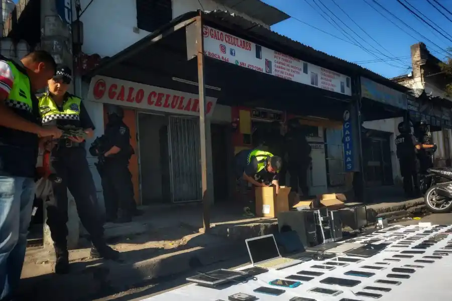 Megaoperativo en Barrio Sur por el robo de celulares