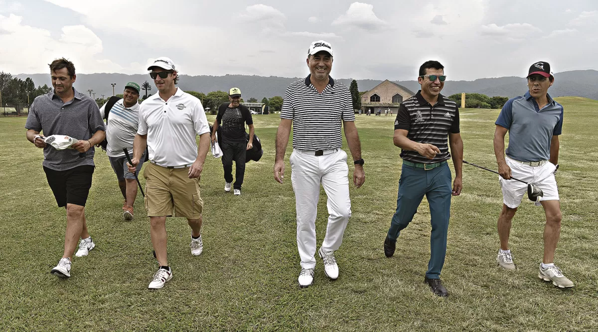 Pigu Romero y sus amigos, solidarios con el golf como excusa