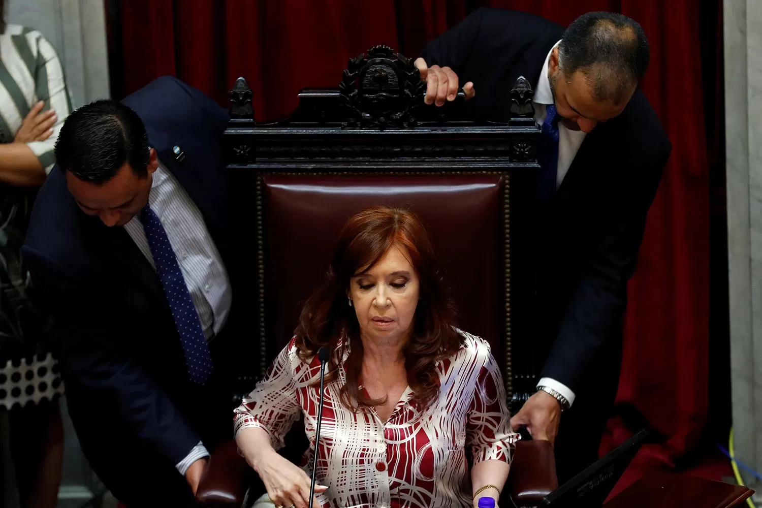 DEBUT. CFK abrió la primera sesión del Senado, siendo ella la Presidenta. REUTERS