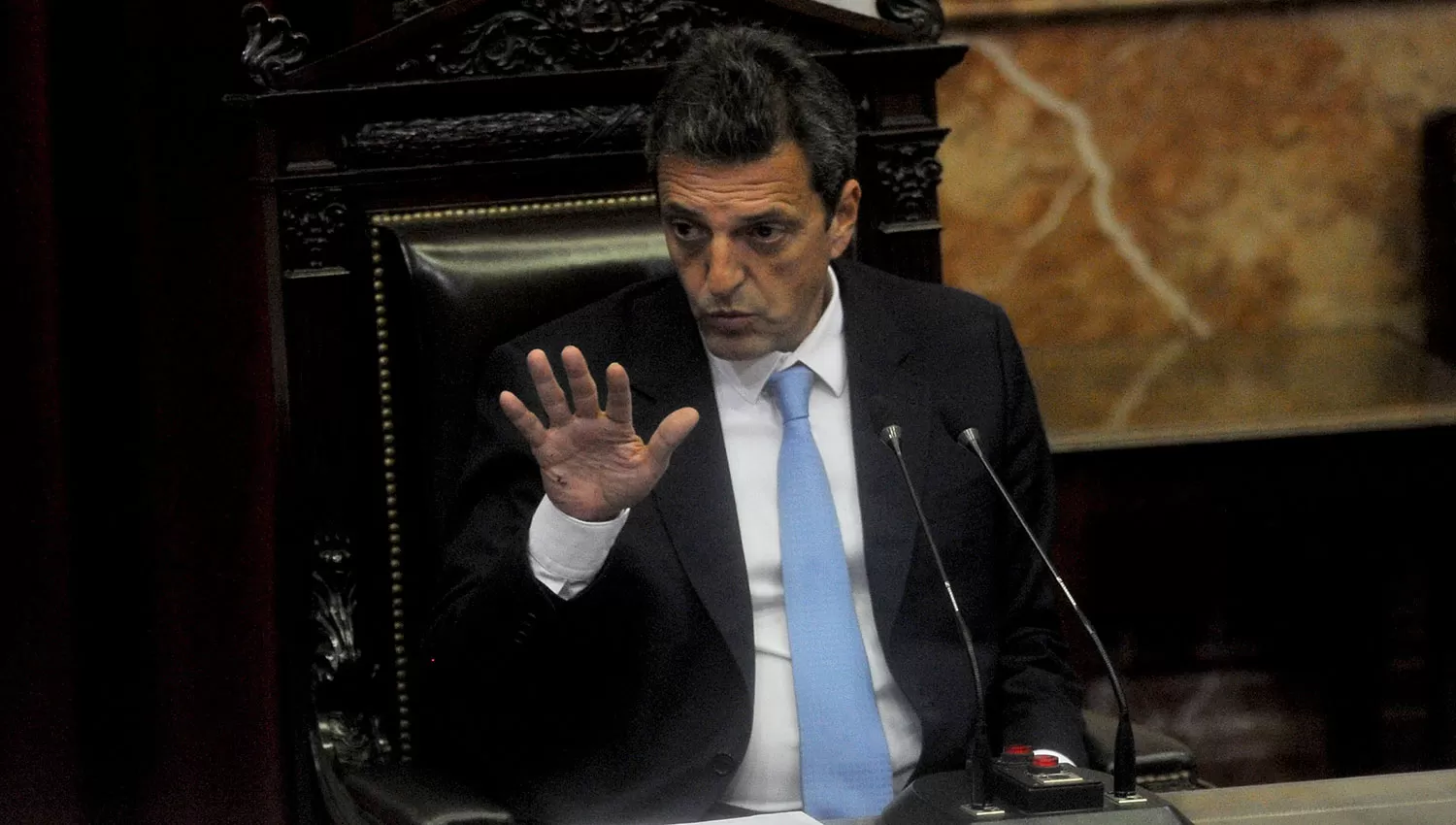 Sergio Massa, titular de la Cámara de Diputados. TÉLAM 