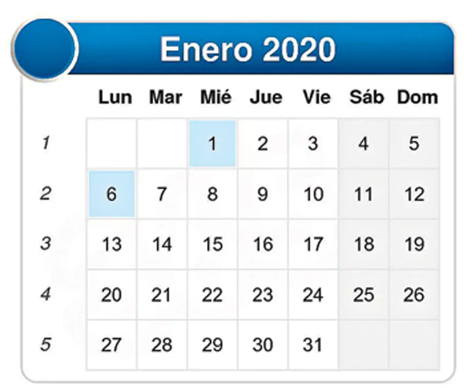 ENERO. El calendario de Lucía.
